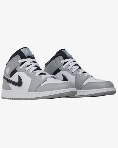 Air Jordan 1 Mid GS Light Smoke Grey