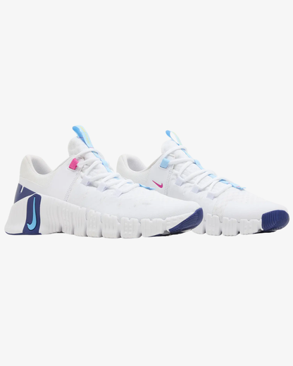 Nike Free Metcon 5 White Aquarius Blue Wmns
