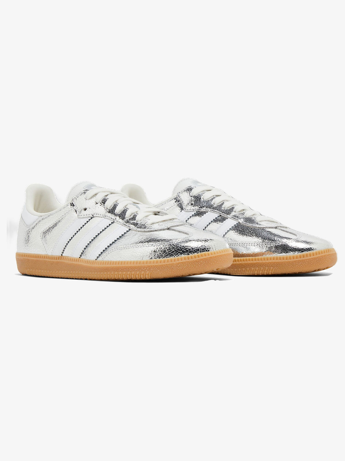 adidas Samba OG 'Silver Metallic Cracked Leather' (W) – pair
