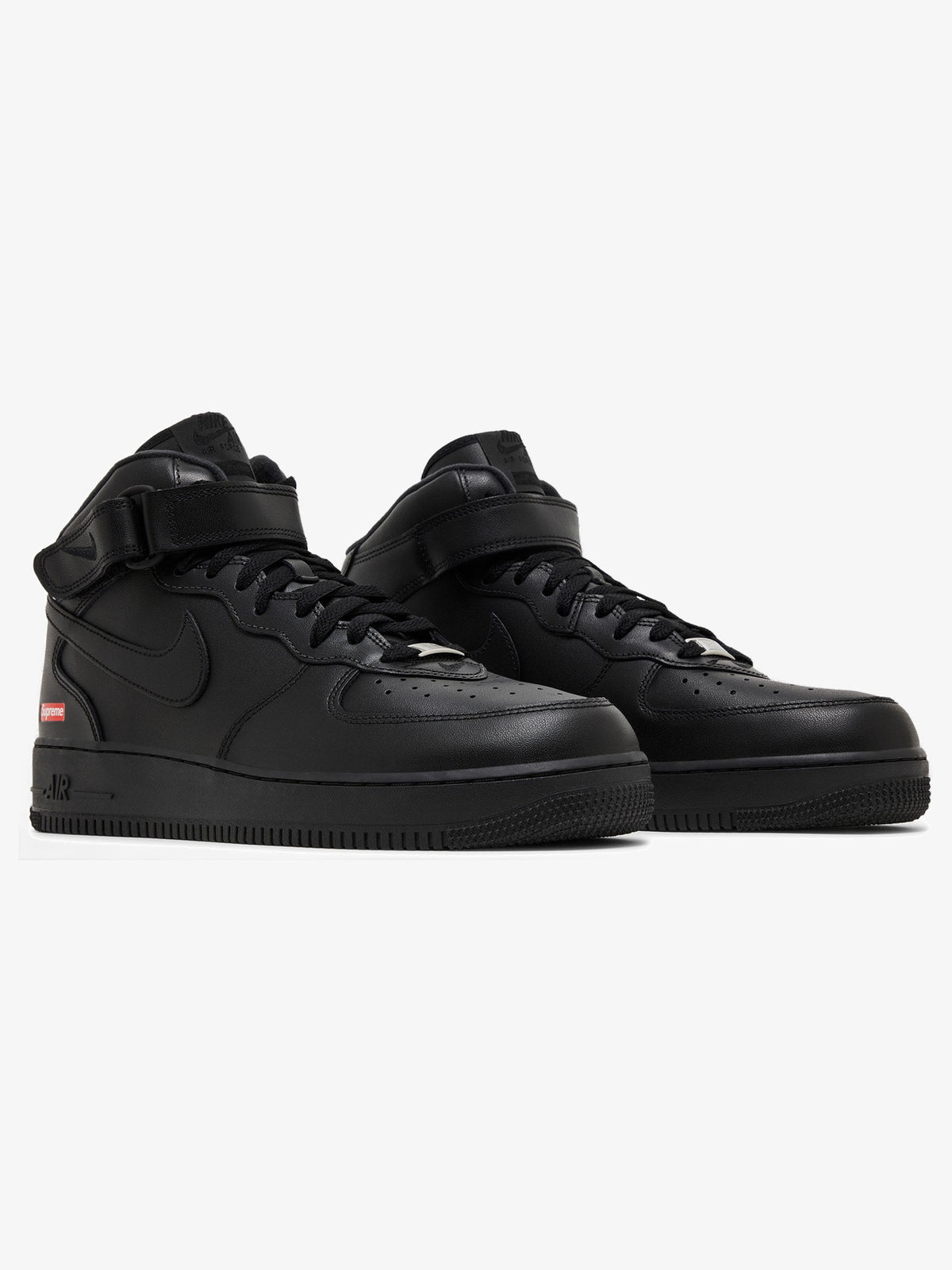 Nike Air Force 1 Mid 'Supreme Black' – pair
