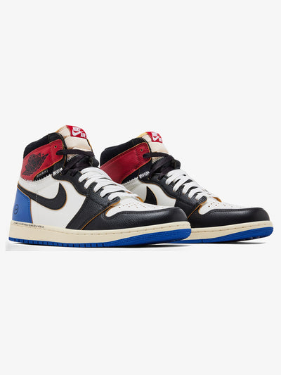 Jordan 1 Retro High OG SP 'Fragment x Union LA Varsity Red Sport Royal' – pair