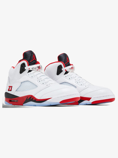 Jordan 5 Retro 'Fire Red Black Tongue (2025)' – pair