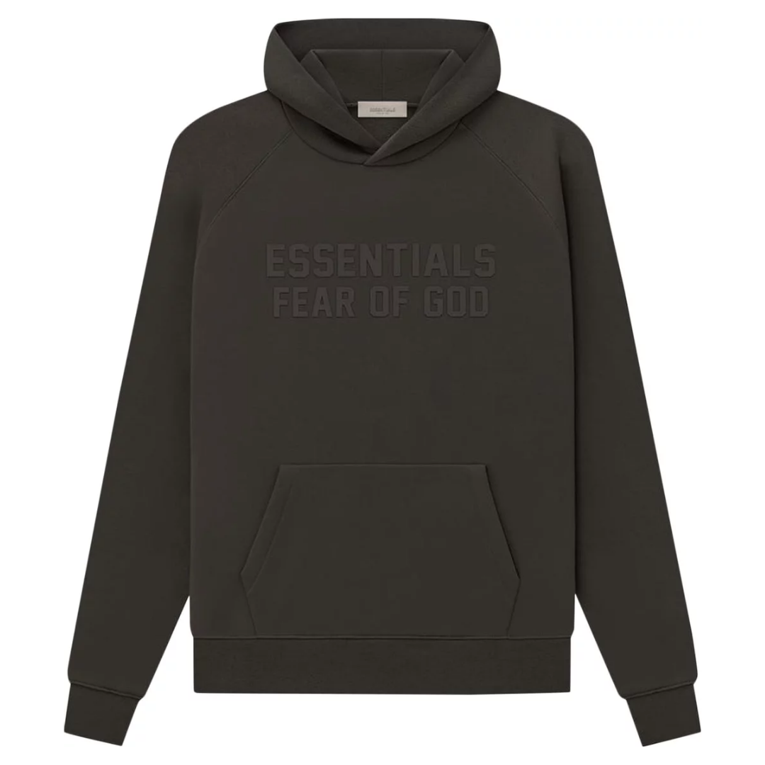 Fear of God Essentials Hoodie Off Black Basement