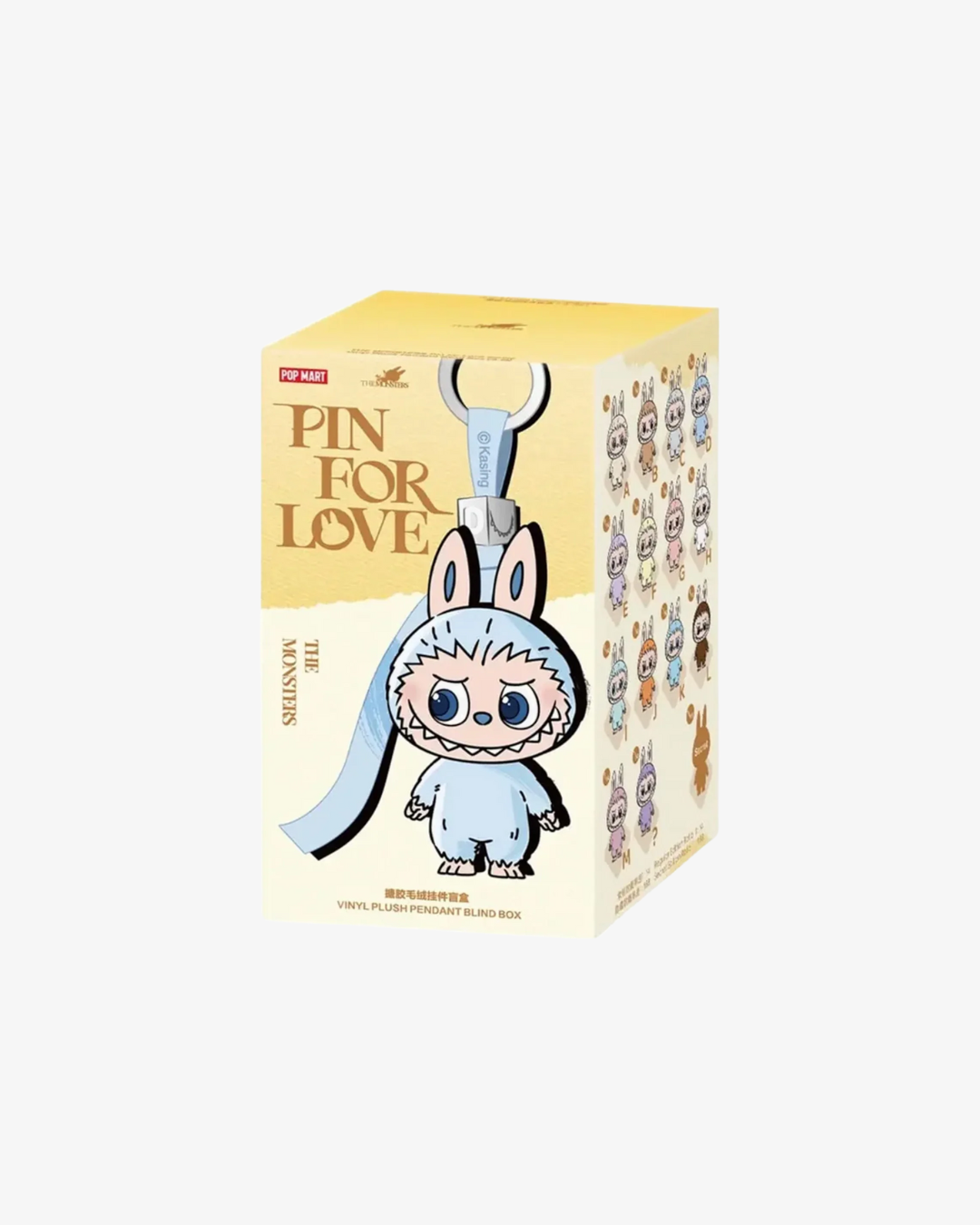 Pop Mart Labubu The Monsters Pin for Love Series Vinyl Plush Pendant (A-M) Single Blind Box