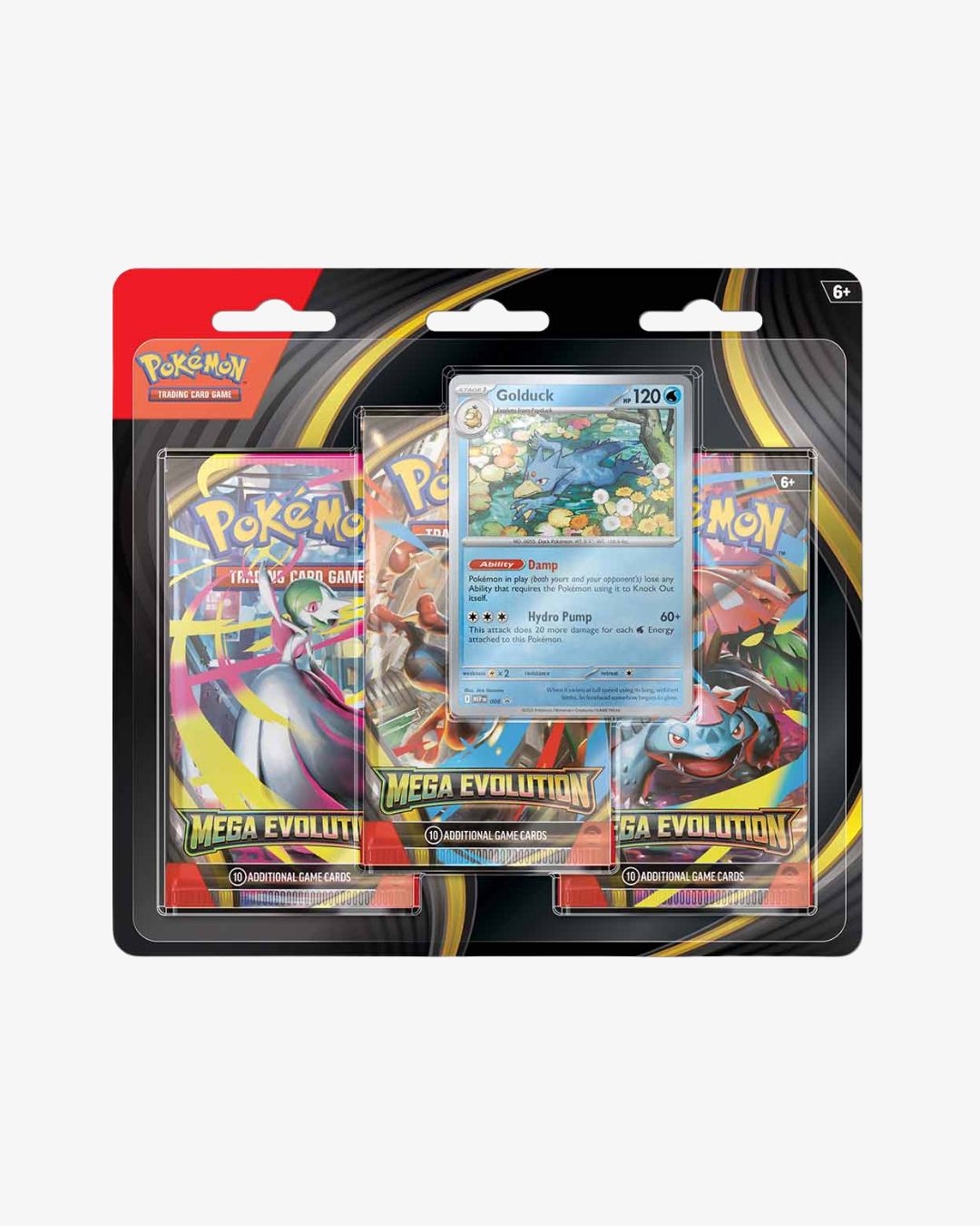 Pokemon Trading Card Game: Mega Evolution Three-Booster Blister Pack